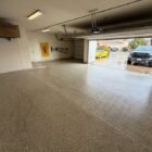Two-car flake epoxy garage floor by Epoxee El Paso TX