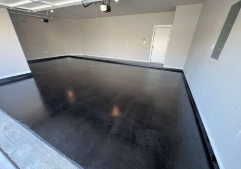 Black Epoxy Commercial Floor installed by Epoxee in El Paso, TX
