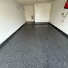 Dark Gray Flake Epoxy Garage Floor installed by Epoxee in El Paso, TX
