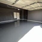 Gray Solid Color Epoxy Garage Floor installed by Epoxee in El Paso, TX
