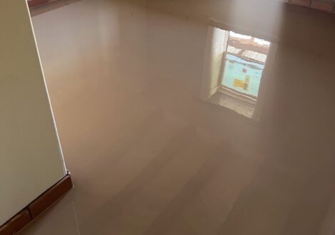 Mocha Solid Color Epoxy Floor installed by Epoxee in El Paso, TX