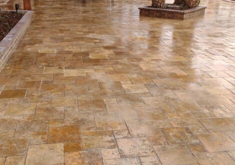 Stamped Concrete Patio installed by Epoxee in El Paso, TX