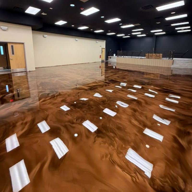 Bronze and chestnut metallic, 1,800 sq ft — Epoxee El Paso